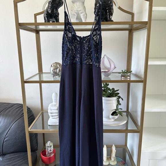 Prettylittlething navy jumpsuit - Picture 4 of 4